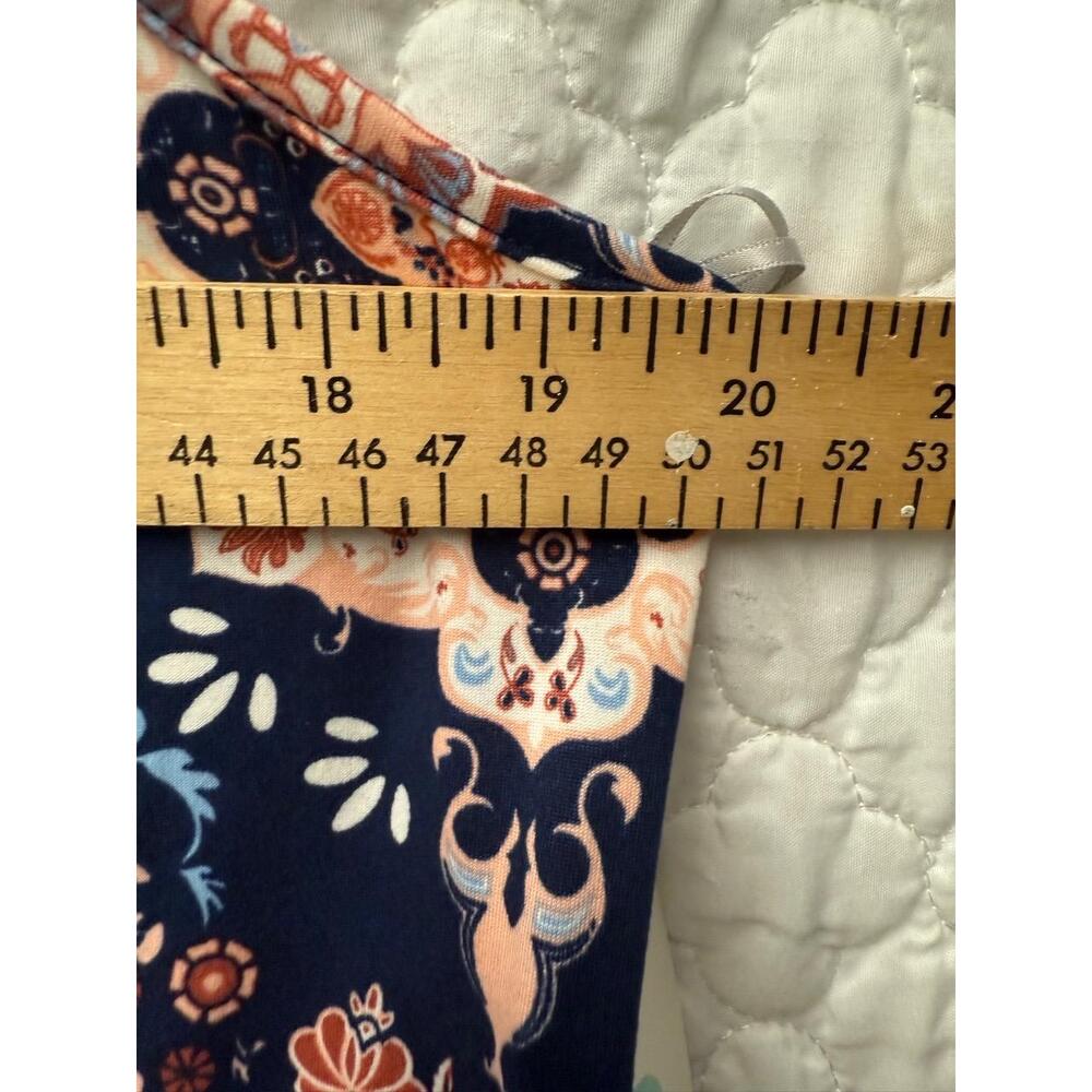 NWT French Grey Stitch Fix Multicolor Floral Paisley Fabric Midi Dress XL - Picture 3 of 5